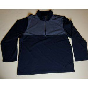 Tommy Bahama Blue Navy Men Sweater Long Sleeve Size 2XL XXL 1/4 Zip Up